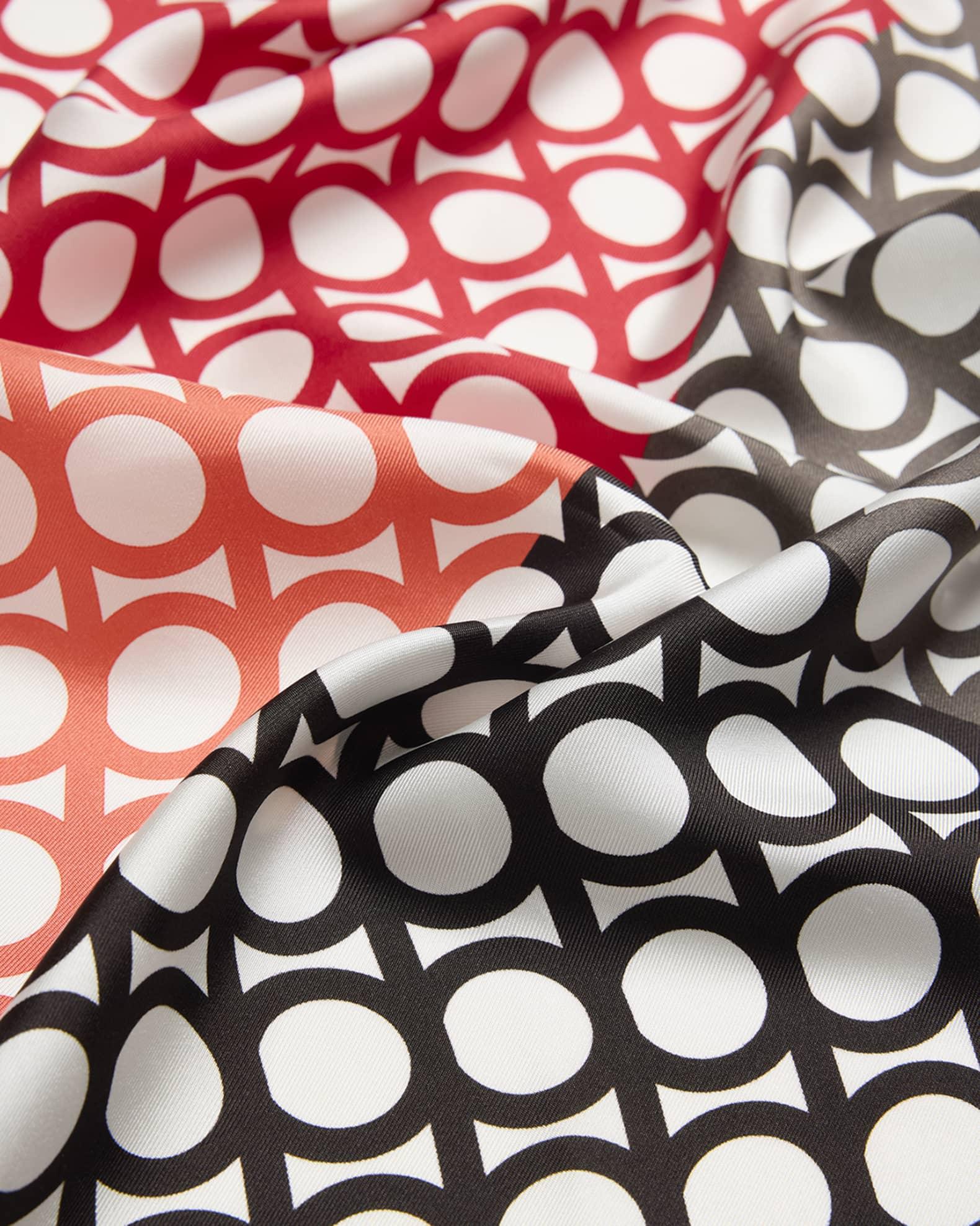 Multicolor Printed Silk Scarf Product Image