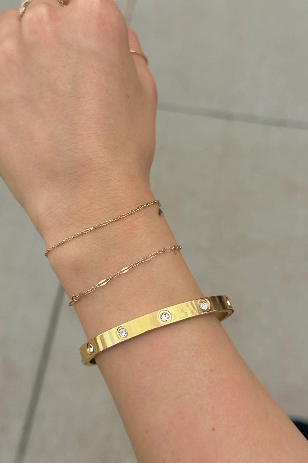 Corinne Gold Bangle Bracelet Product Image