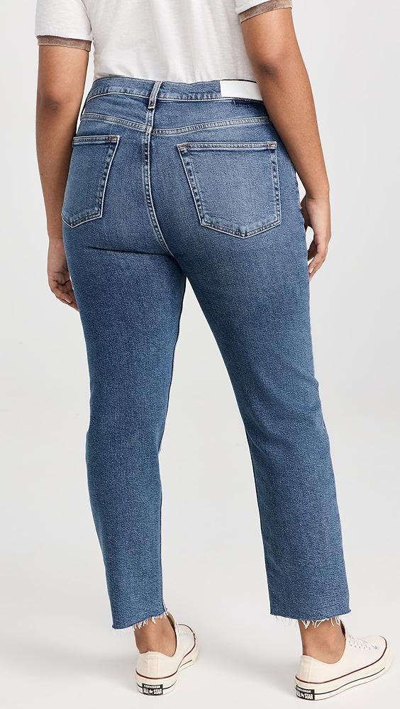 RE/DONE High Rise Comfort Stretch Stove Pipe Jeans | Shopbop Product Image