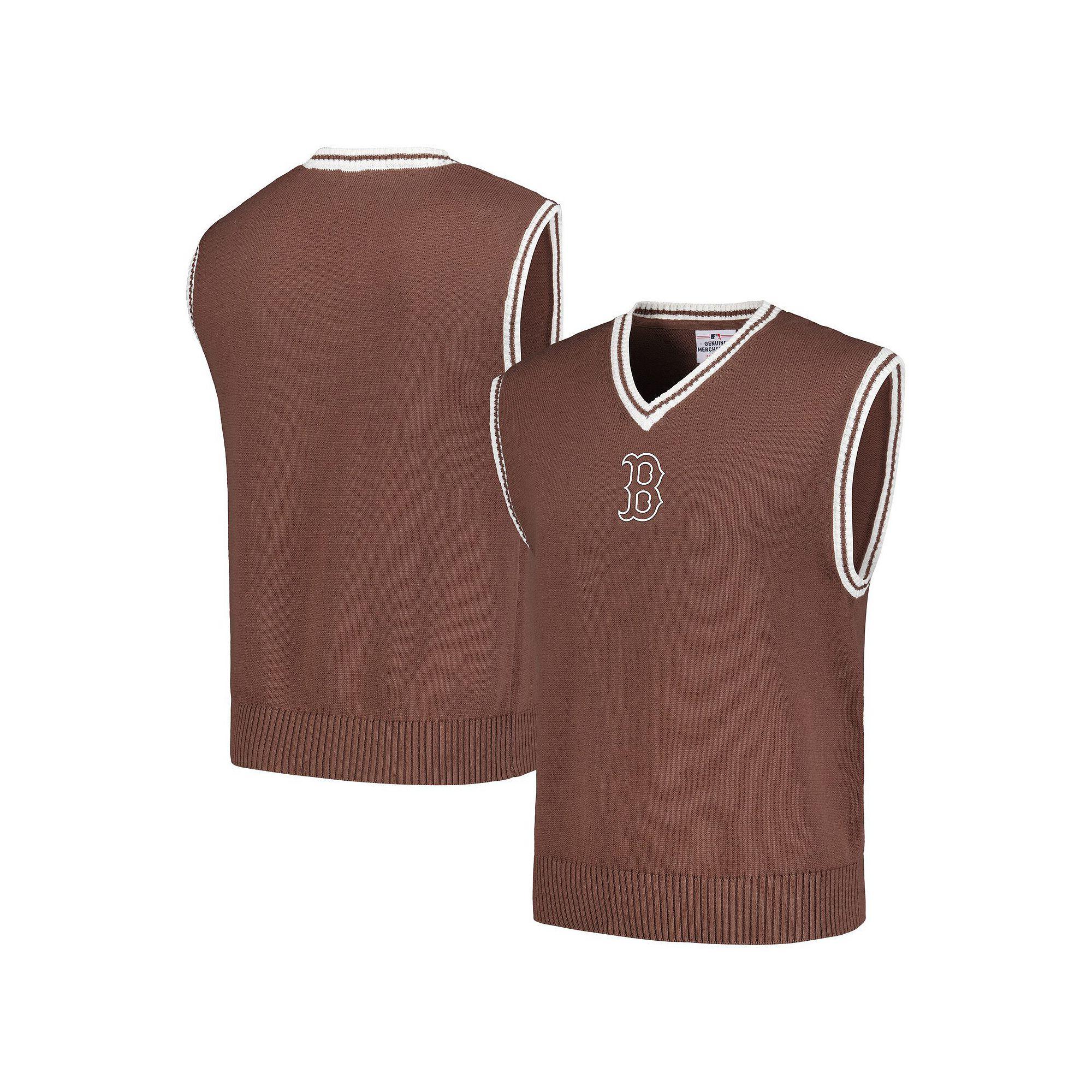 Men's PLEASURES Brown Chicago Cubs Knit V-Neck Pullover Sweater Vest,  Product Image