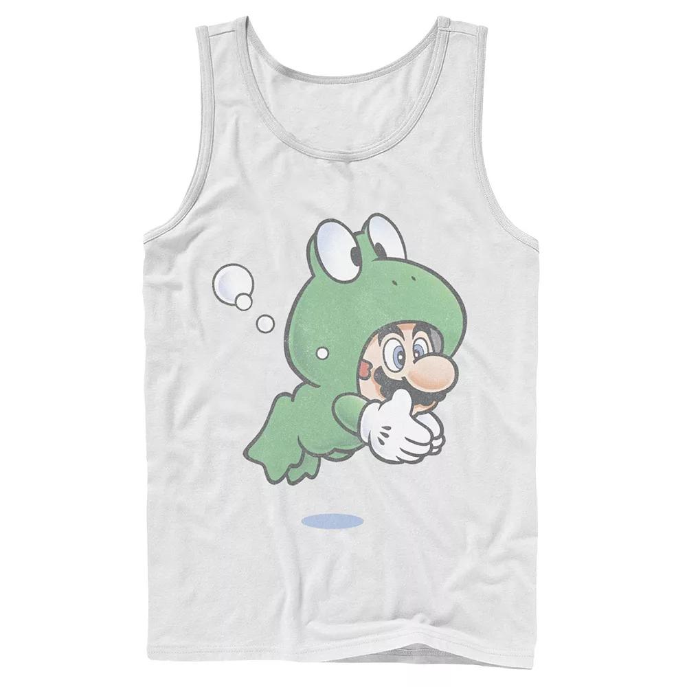 Men's Super Mario Frog Faded Portrait Tank Top,  Product Image