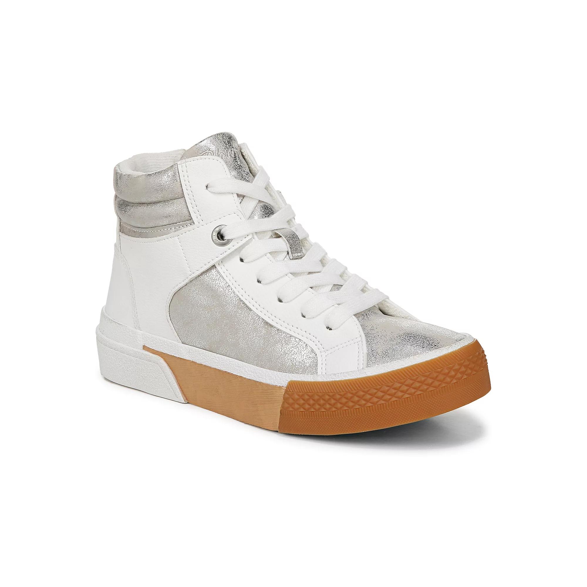 Blowfish Malibu Waverly Women's High Top Sneakers, Size: 9, White Silver Product Image