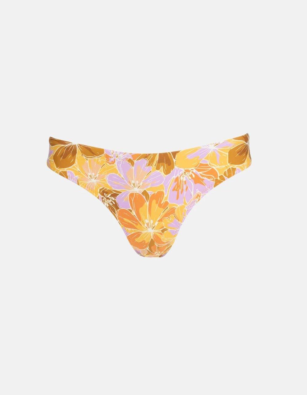 RHYTHM Mahana Floral Holiday Hipster Bikini Bottoms - YELLOW COMBO Product Image