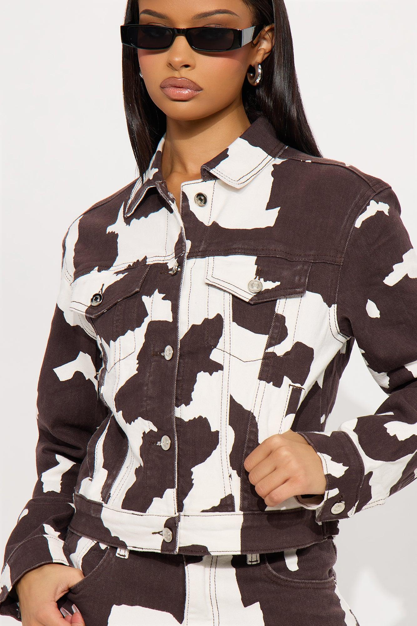 Montana Denim Jacket - Brown/combo Female Product Image