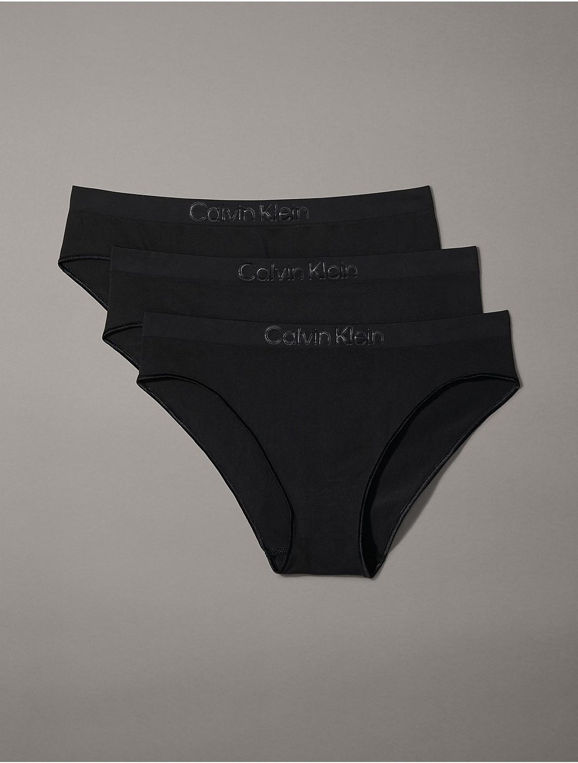 Calvin Klein Womens Bonded Flex 3-Pack Mid Rise Bikini Product Image