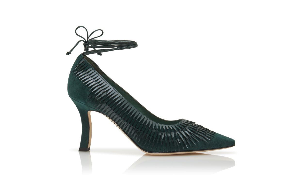 VILMORIN Dark Green Patent Leather Pumps Product Image