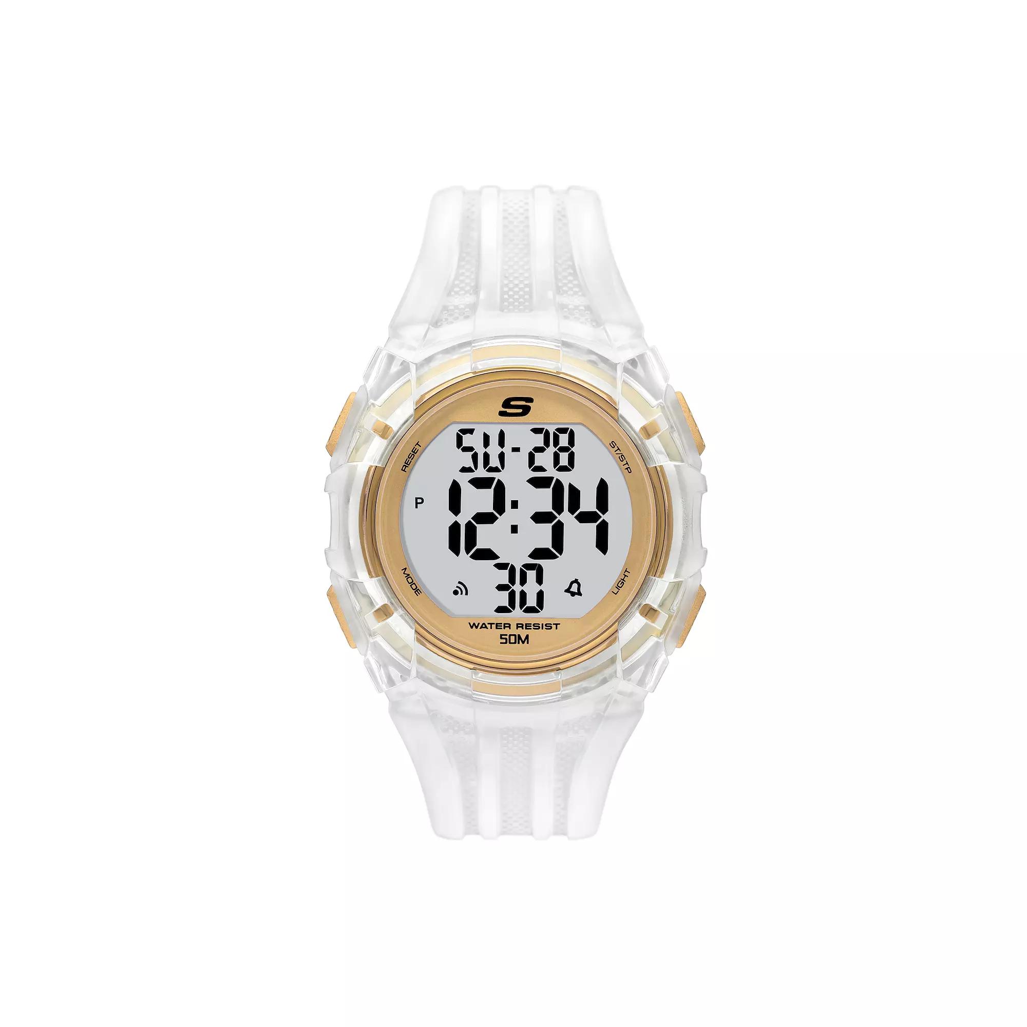 Skechers® Men's El Porto Clear Digital Watch, Size: Large Product Image