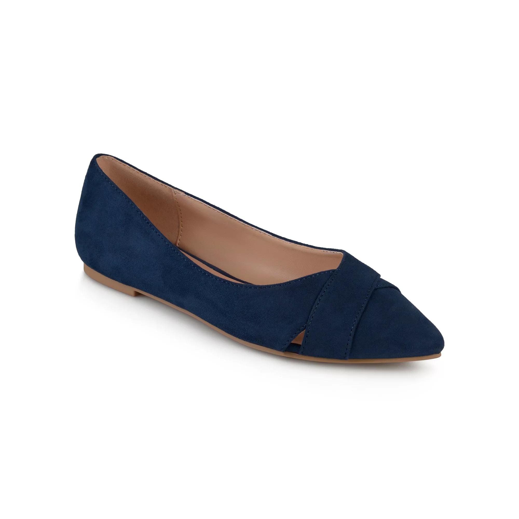 Journee Winslo Womens Pointed Flats, Girls Blue Product Image