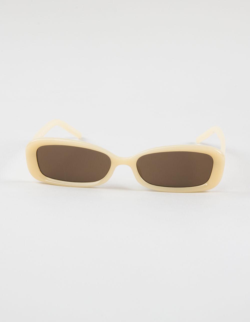 RSQ Rectangle Sunglasses - IVORY Product Image