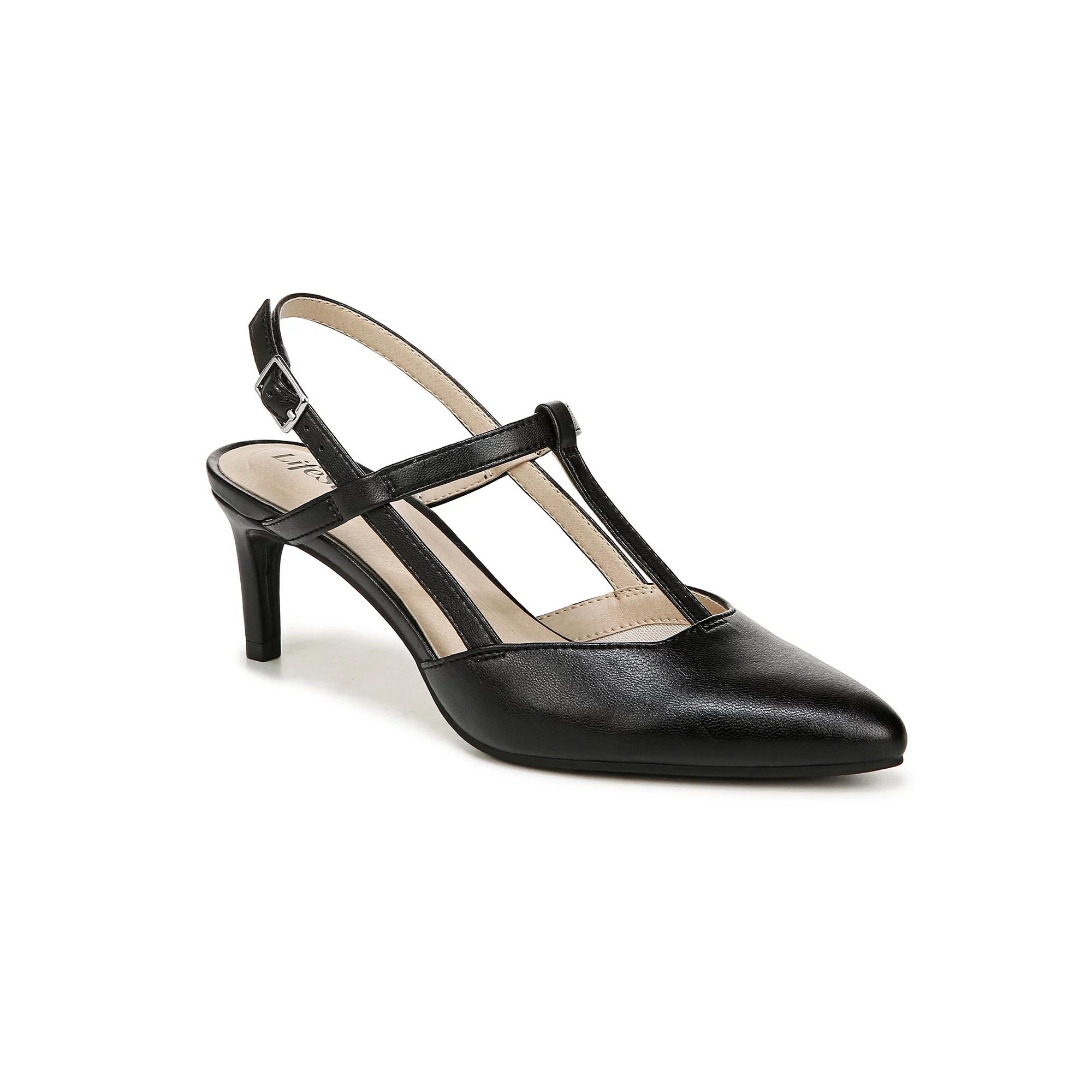 LifeStride Aire Women's Slingback Heels, Size: 9, Black Smo Product Image