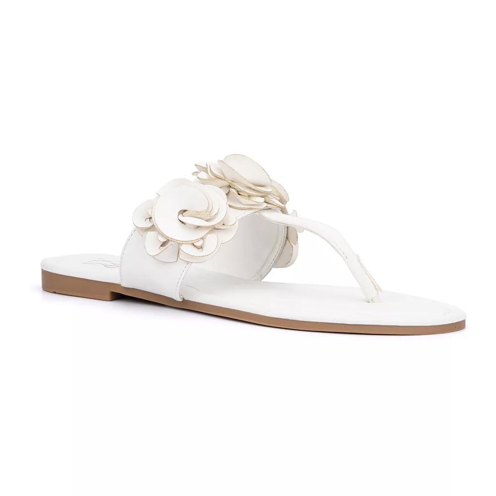 New York & Company Liana Womens Flower Sandals Product Image