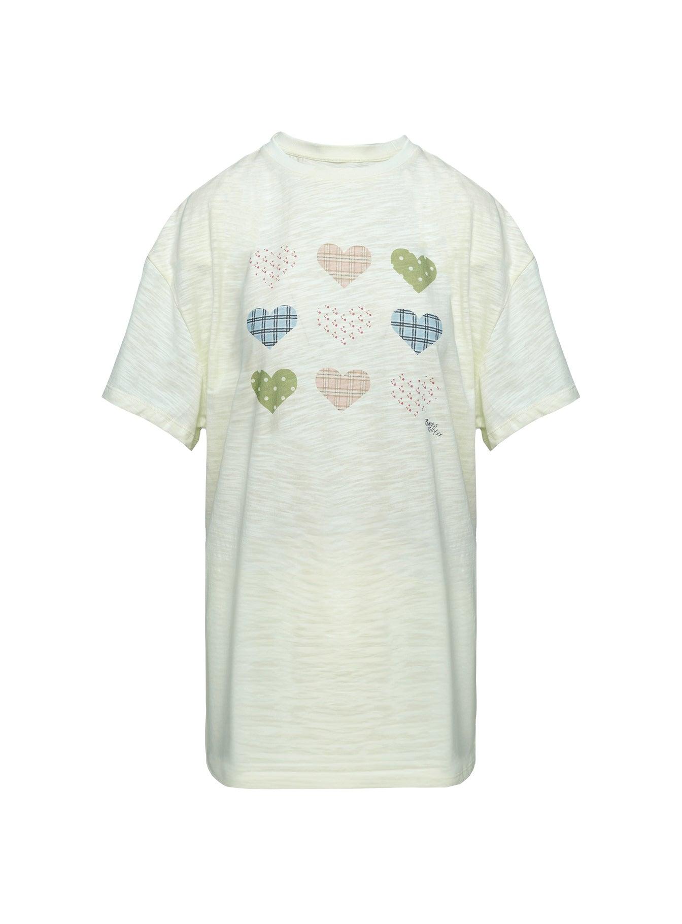 Heart Strong Nightie Sleep Dress Multi Product Image