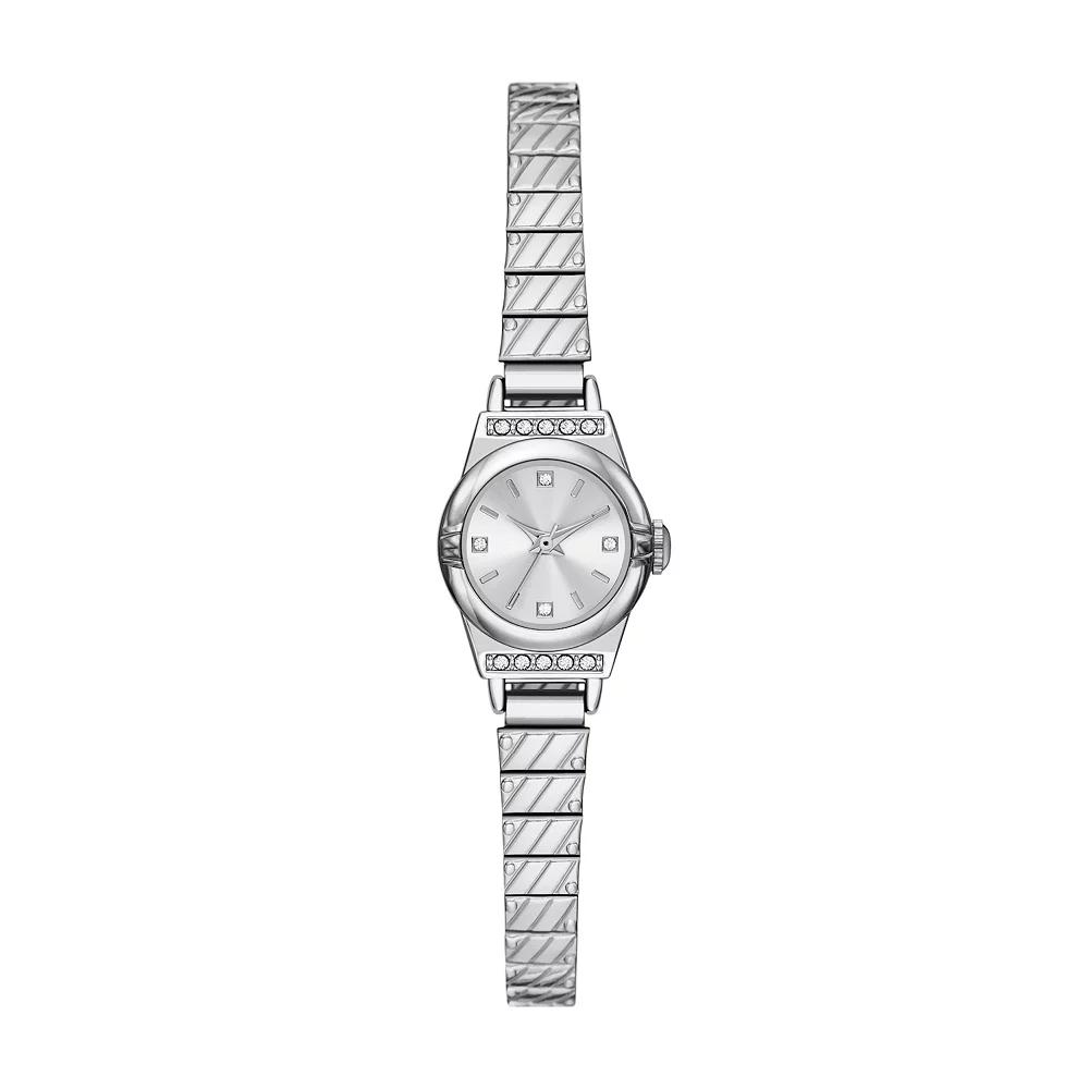 Folio Women's Rope Texture Strap Expansion Watch, Silver Tone Product Image