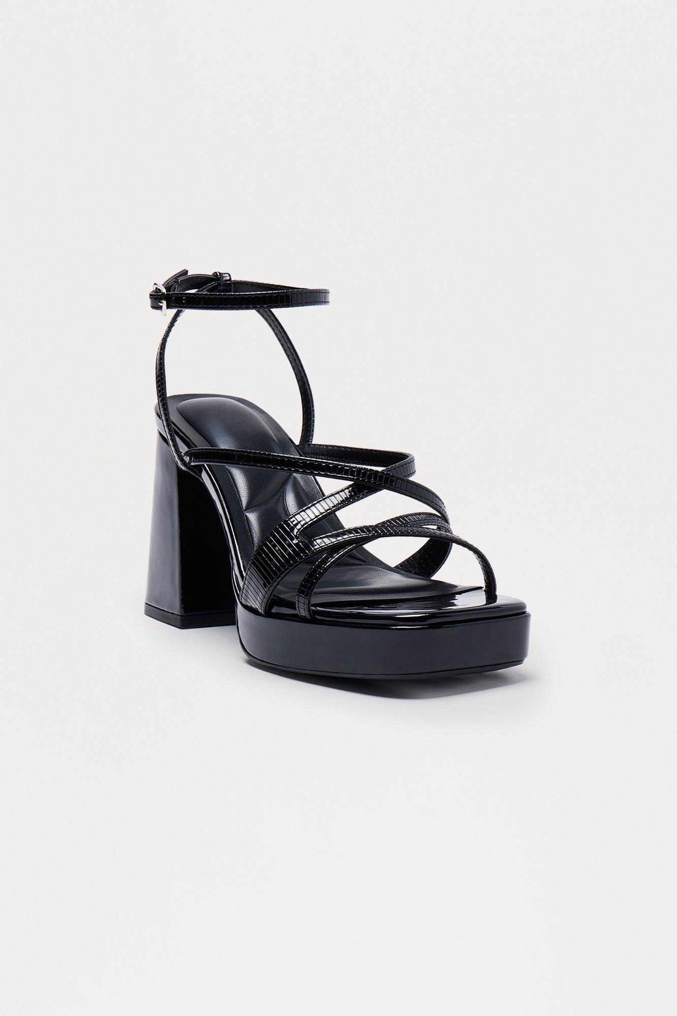 Jemmy Ankle Strap Heels - Black Female Product Image