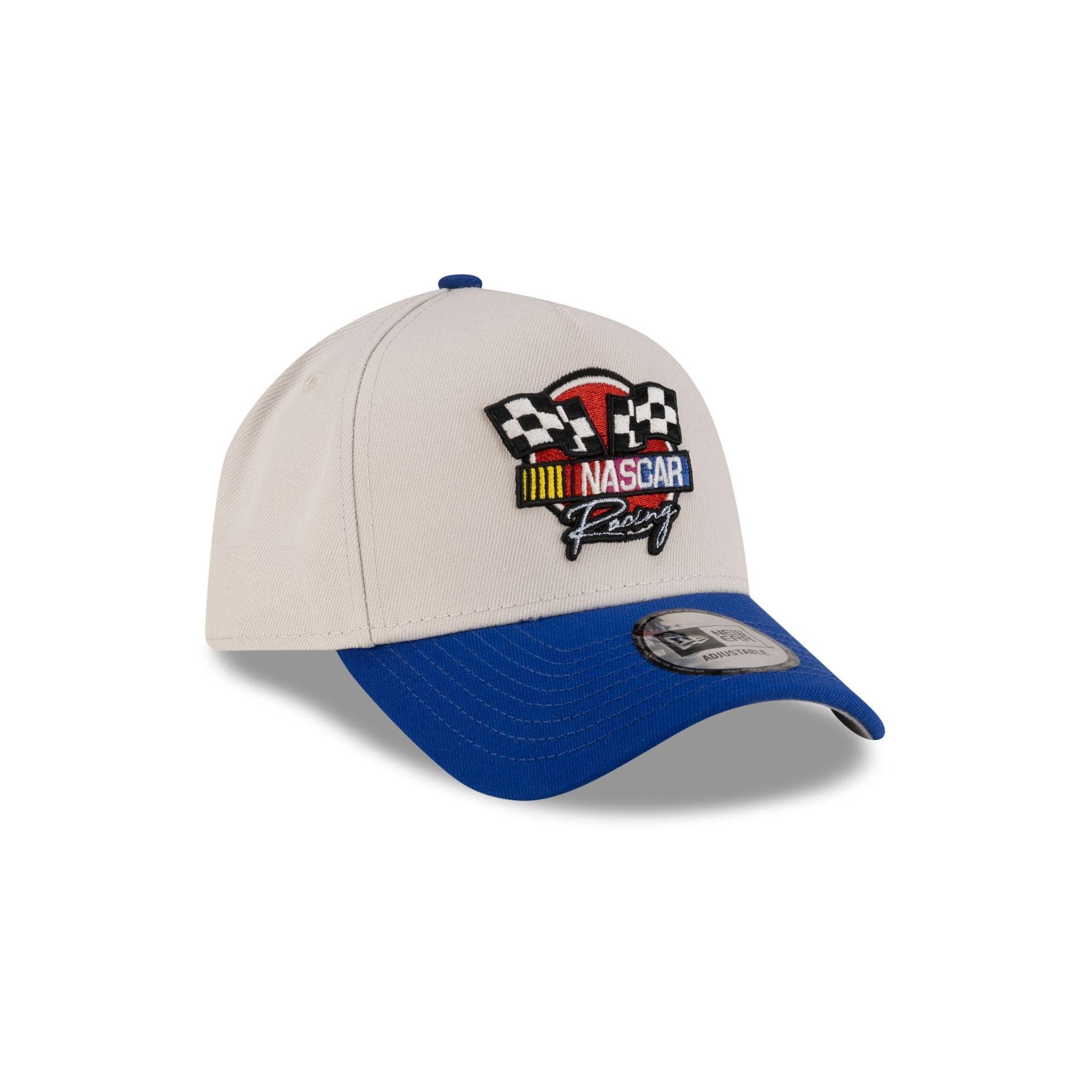 NASCAR Classics Flags White 9FORTY A-Frame Snapback Hat Male Product Image