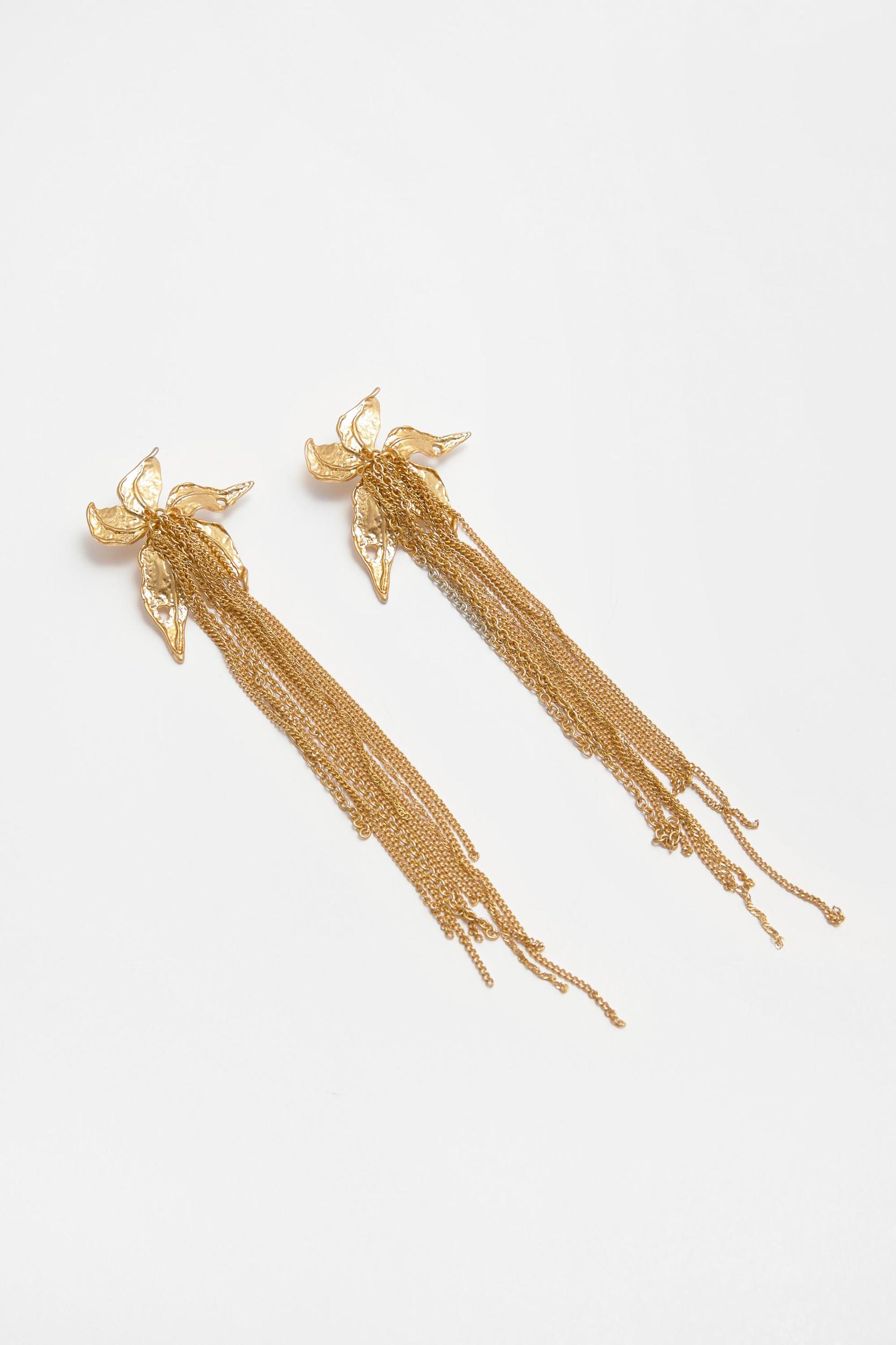 Flower chain earrings Product Image