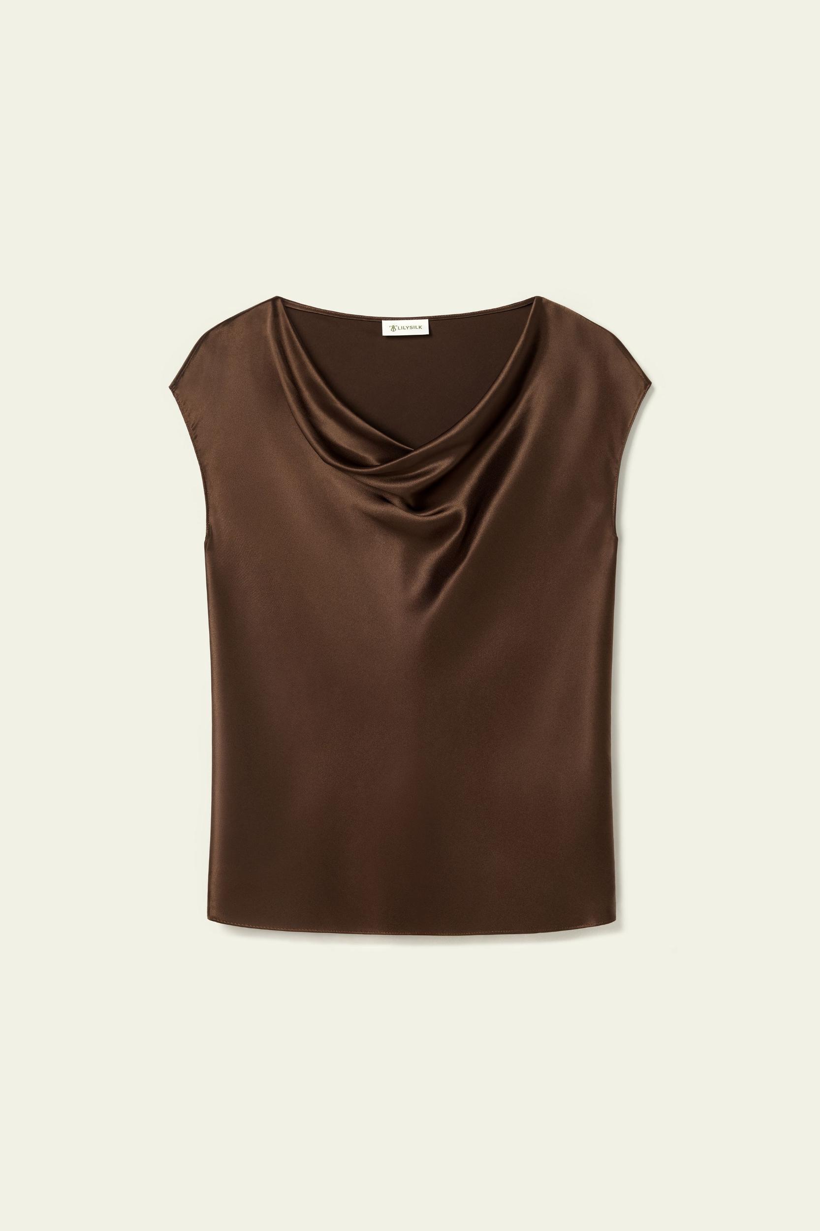 Sleeveless Cowl Neck Slim Fit Top Product Image