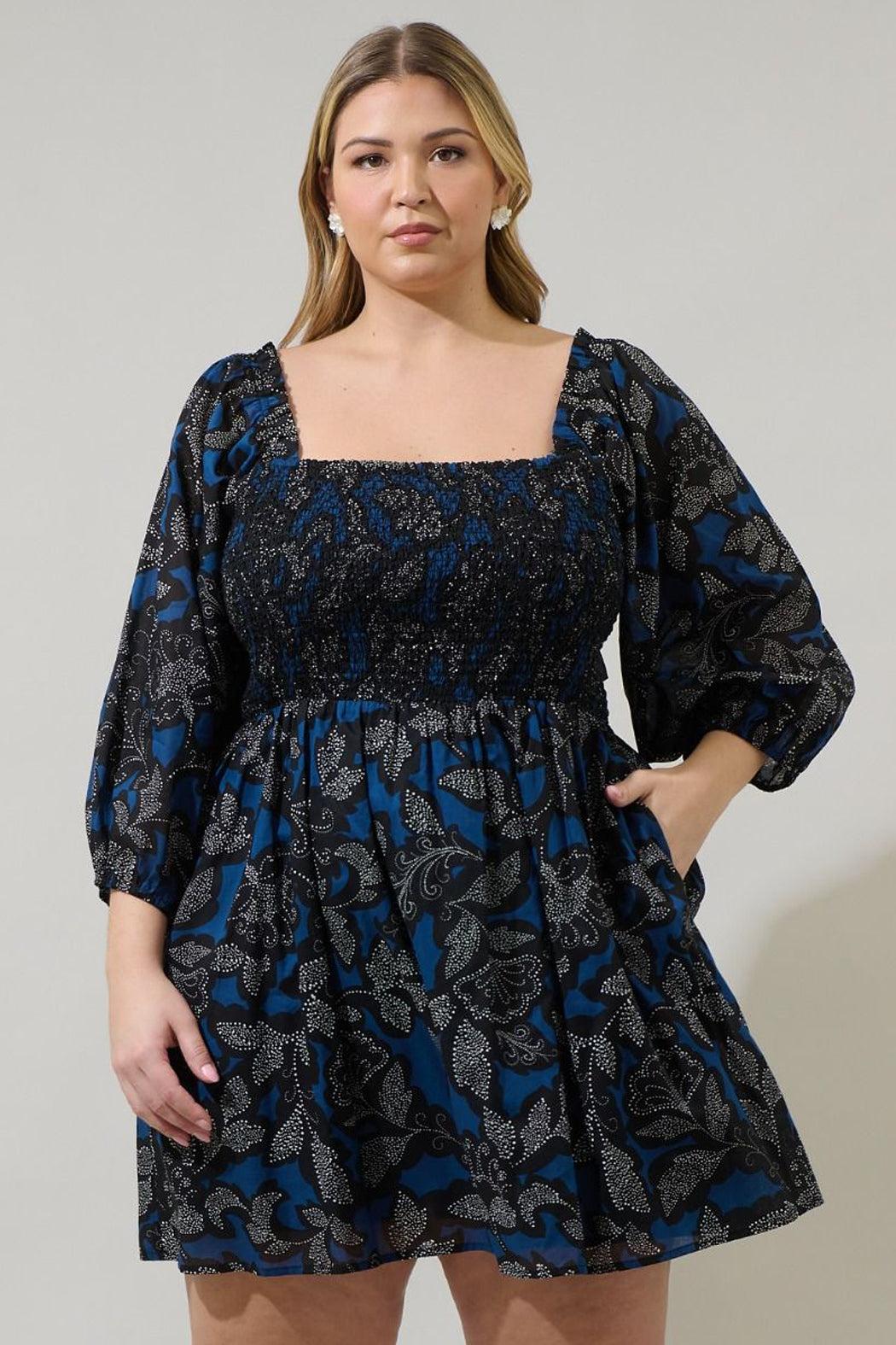 Aurina Smocked Mini Dress Product Image