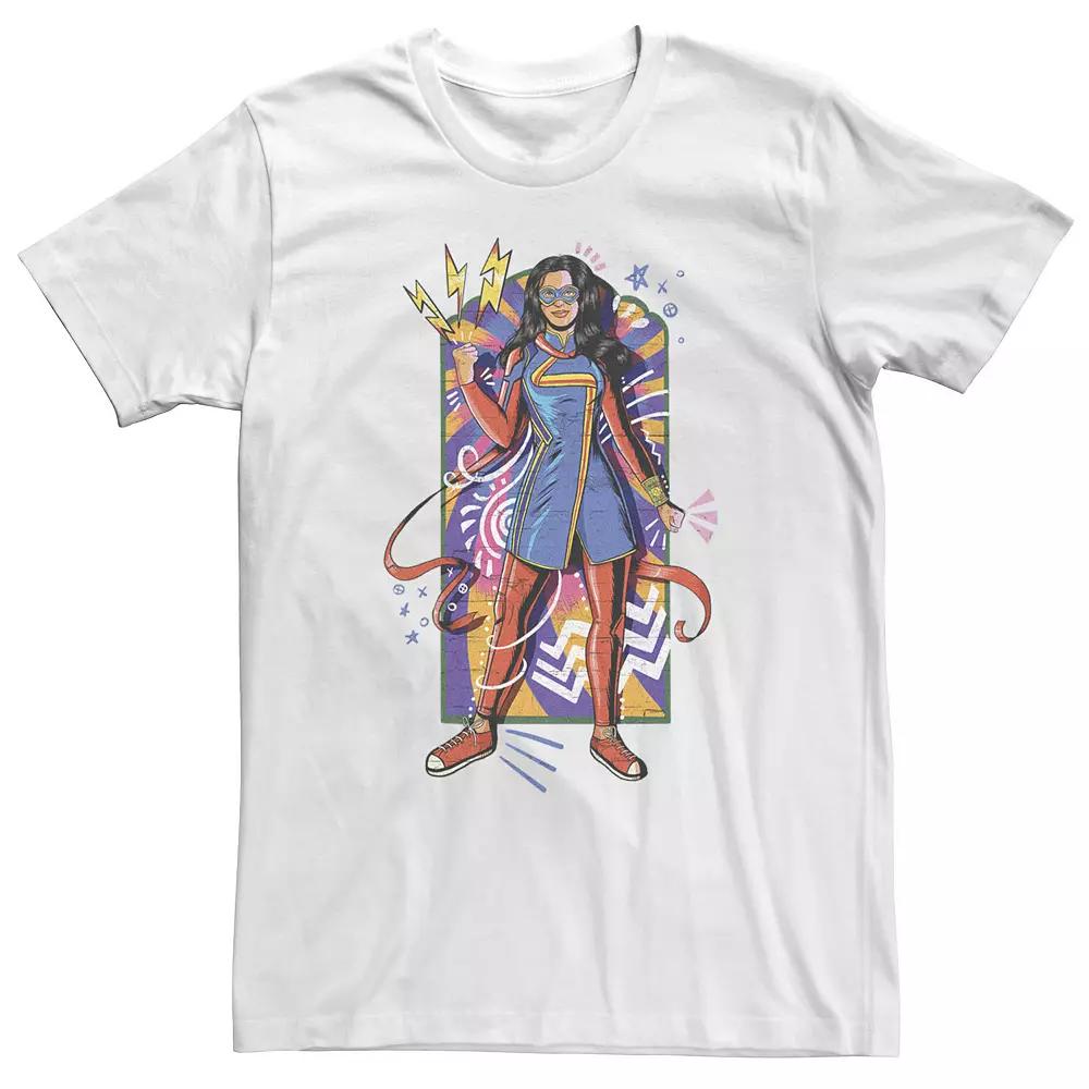 Big & Tall Marvel Ms. Marvel Ful Portrait of Kamala Tee, Men's,  Product Image