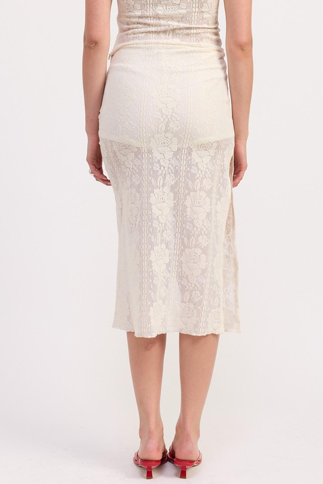 Lace Roses Maxi Skirt Product Image