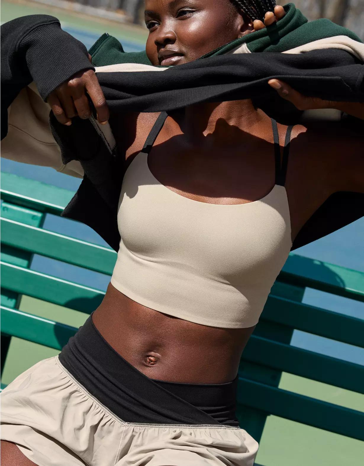 OFFLINE By Aerie Real Me Hold Up! Strappy Sports Bra Product Image