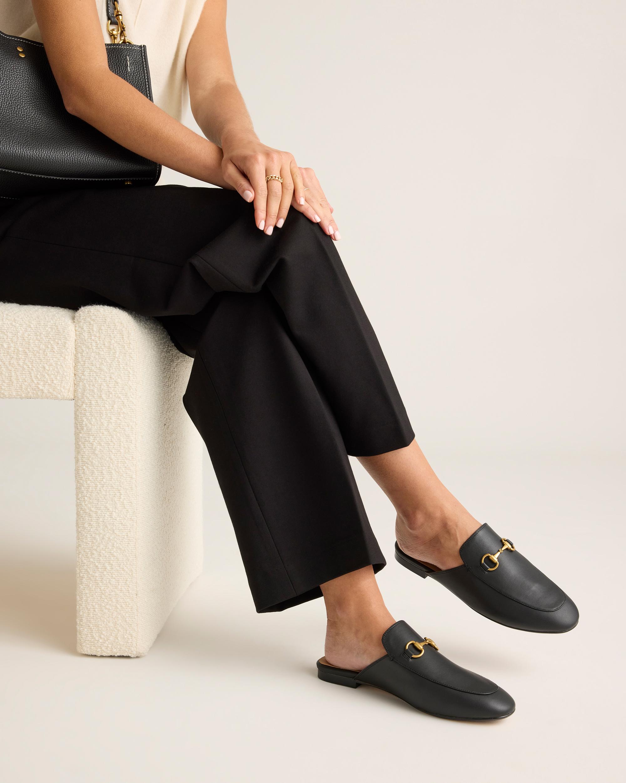 Quince | Women's Italian Leather Horsebit Loafer Mule Product Image