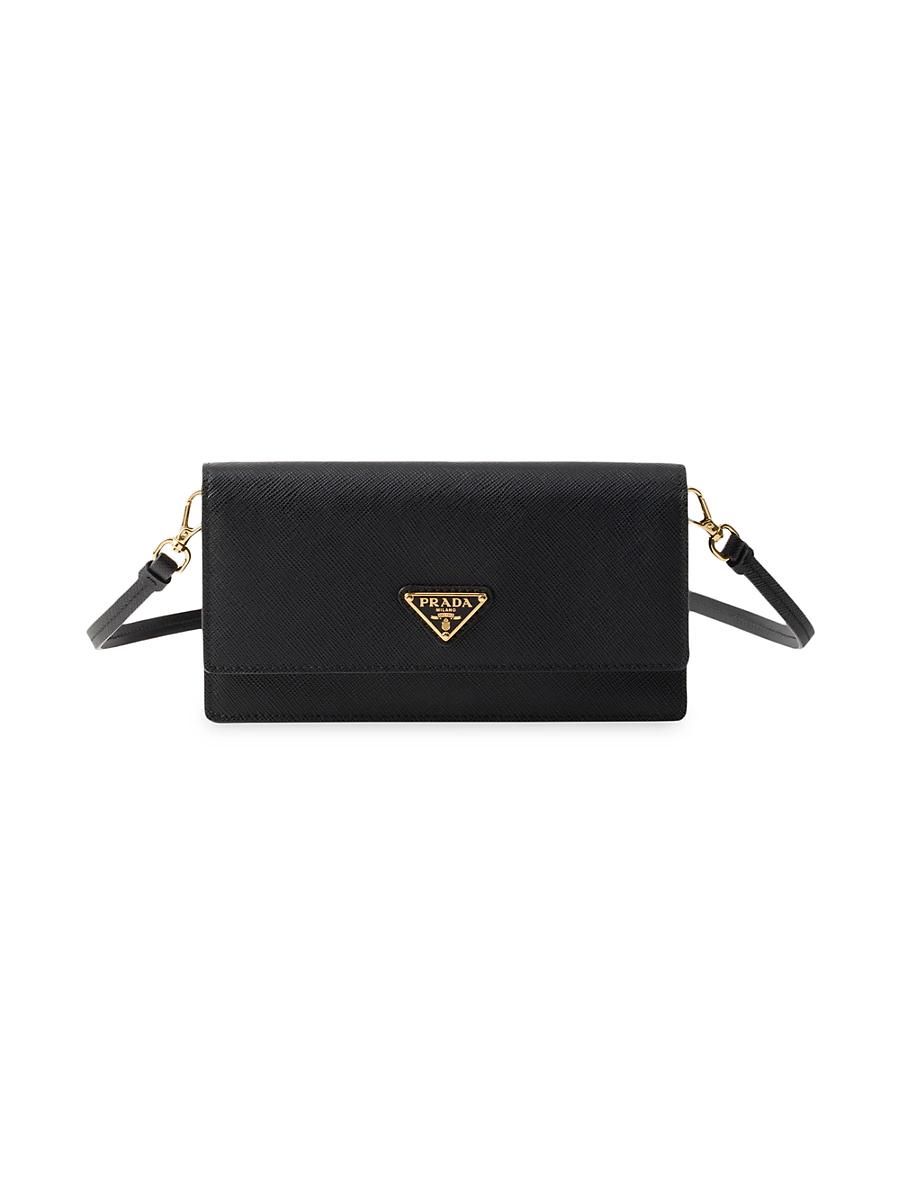 Womens Saffiano Leather Mini Pouch Product Image
