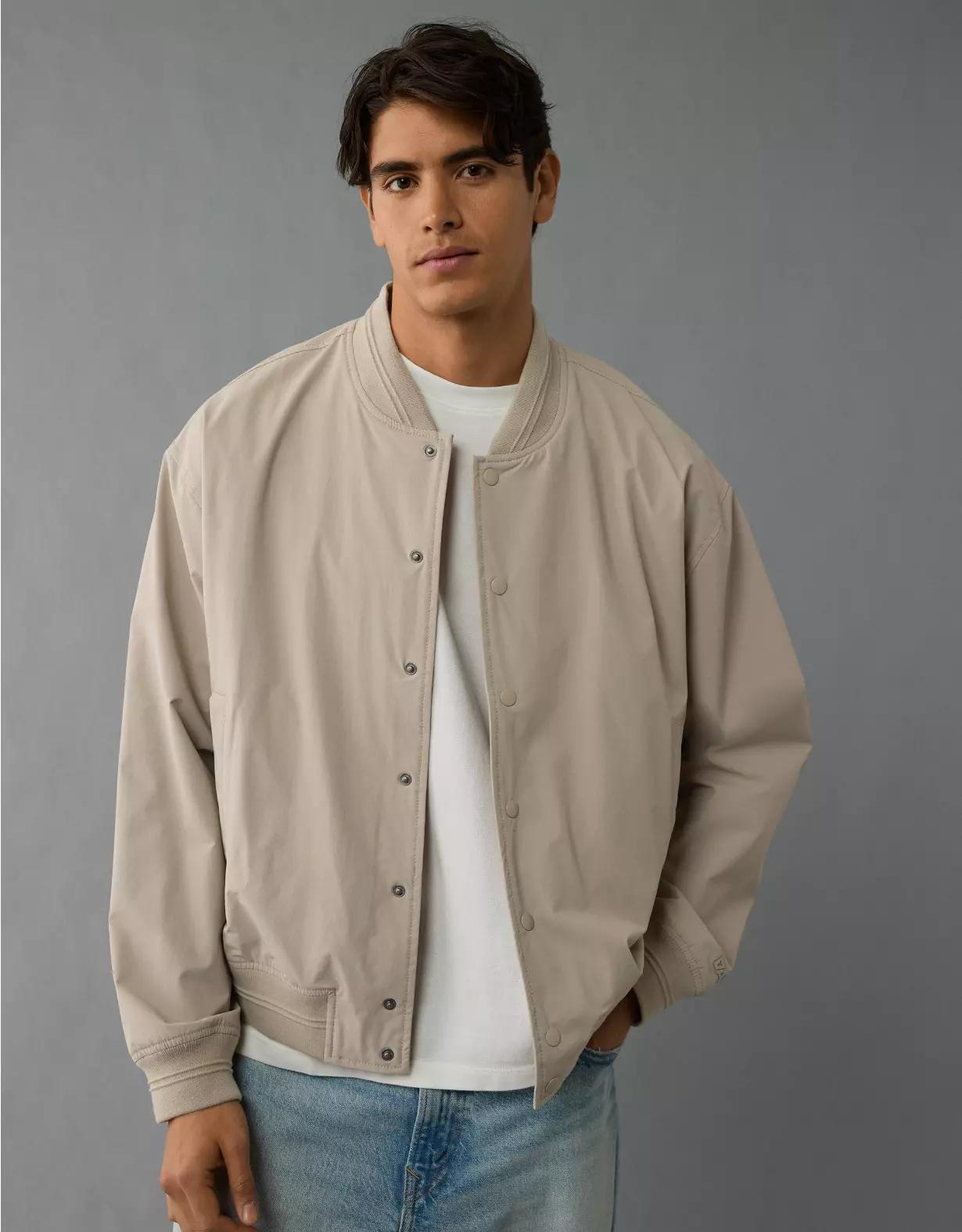 AE 24/7 Varsity Bomber Jacket Product Image