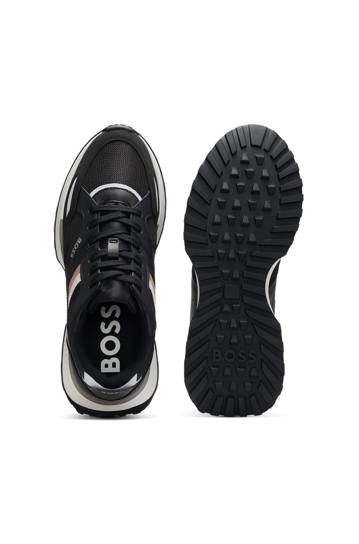 BOSS - Running-style trainers with EVA-rubber outsole - Black Product Image