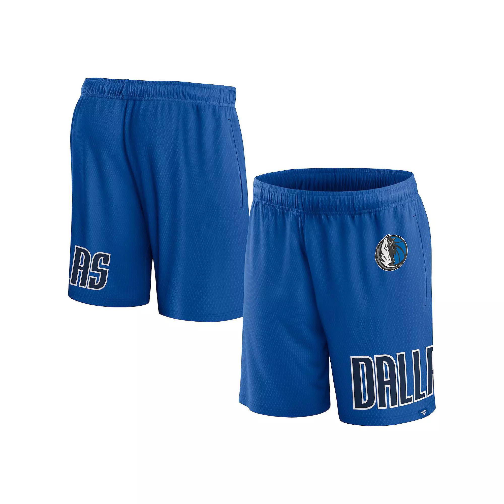 Men's Fanatics Branded Royal Dallas Mavericks Free Throw Mesh Shorts,  Product Image
