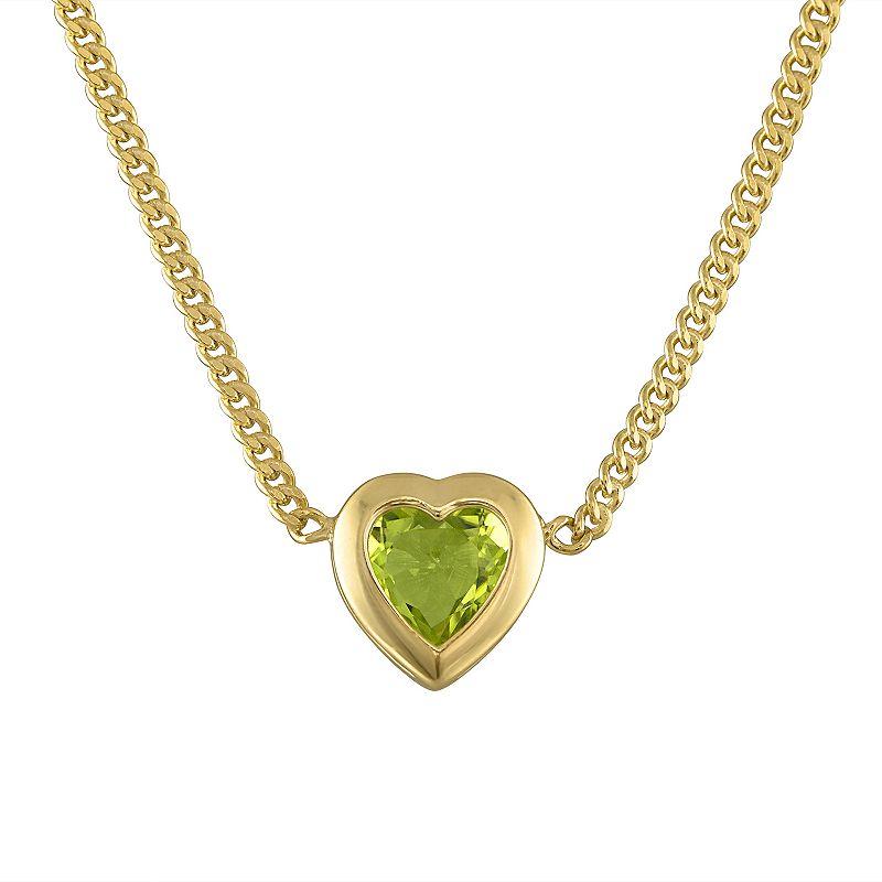 Designs by Gioelli 14k Gold Over Sterling Silver Gemstone Curb Chain Necklace, Womens, Purple Product Image