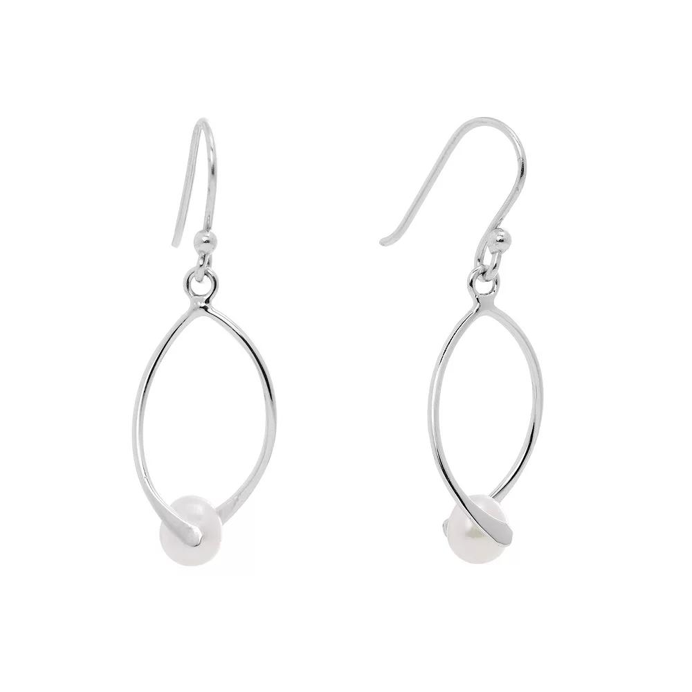 Main and Sterling Sterling Silver Cultured Freshwater Pearl Drop Earrings, Women's Product Image