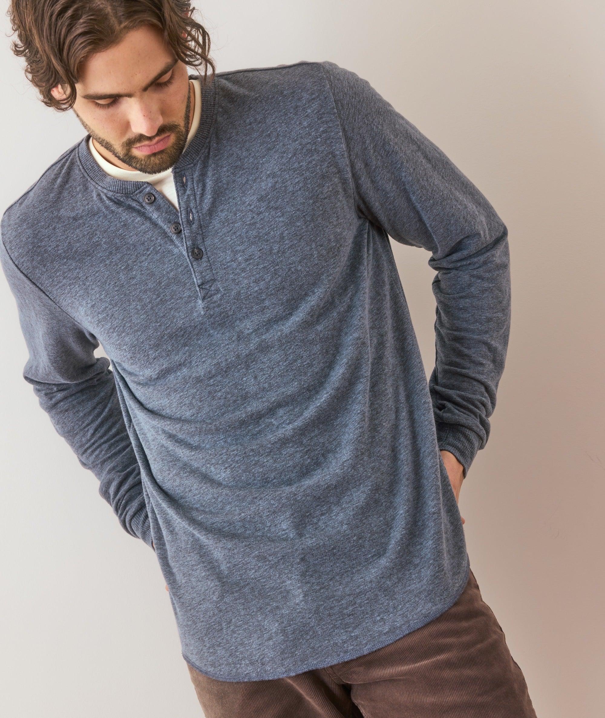 Double Knit Henley Product Image
