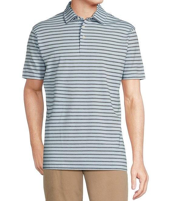 Cremieux Blue Label Stripe Short Sleeve Polo Shirt Product Image