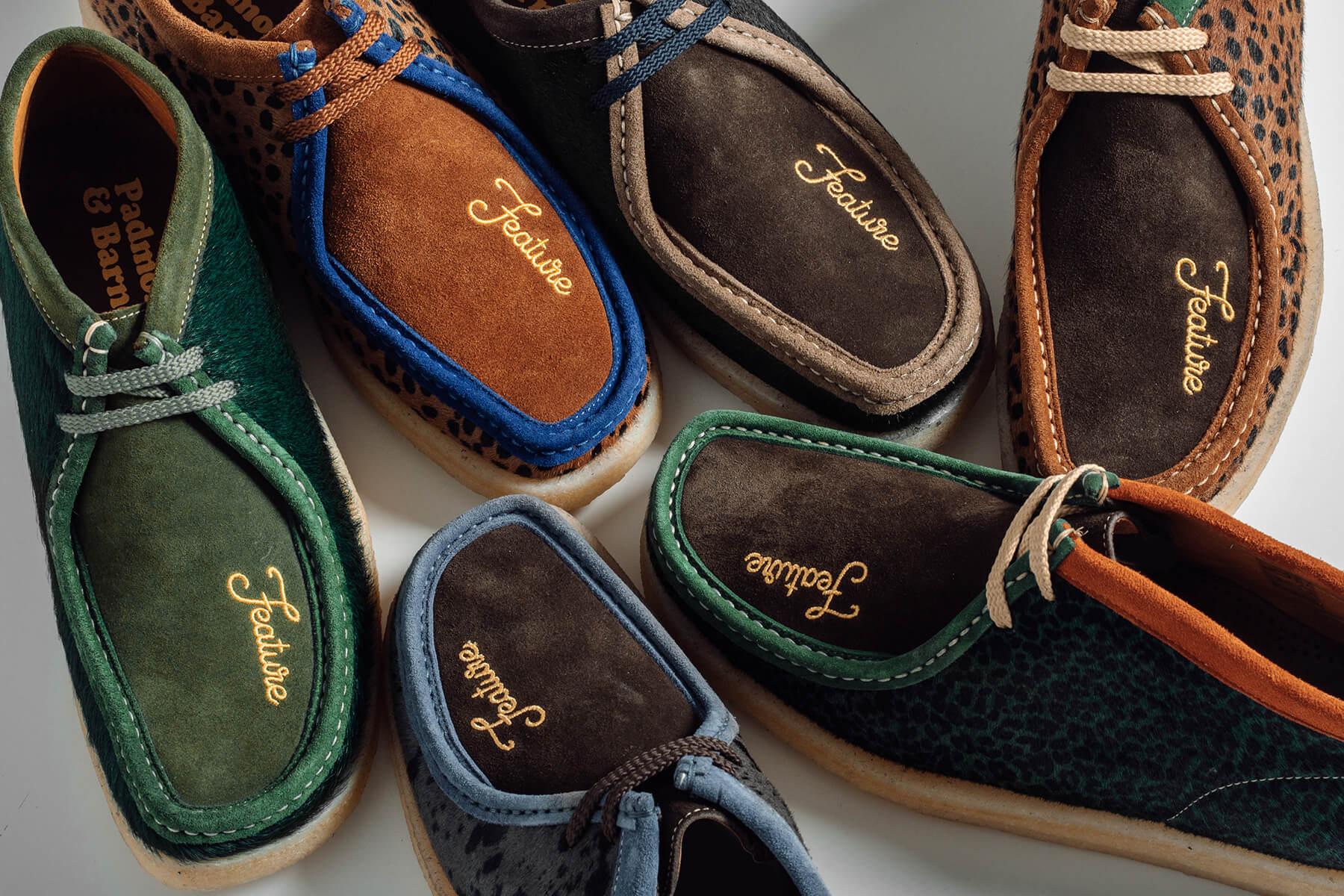 Feature x Padmore & Barnes P204 Original Low Top - Animal/Grey/Navy Male Product Image