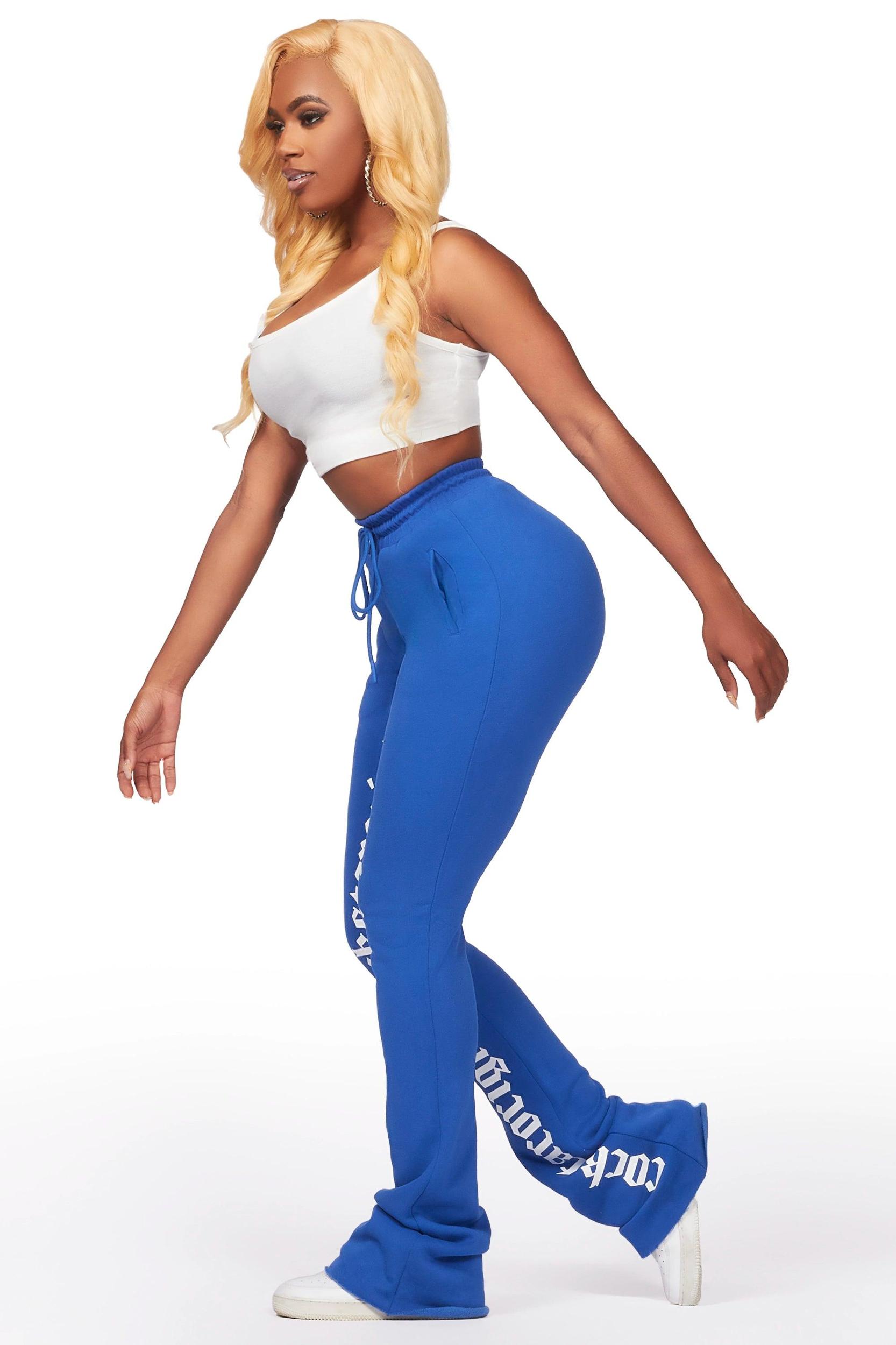 Blakely Royal Blue Super Stacked Pant Female Product Image