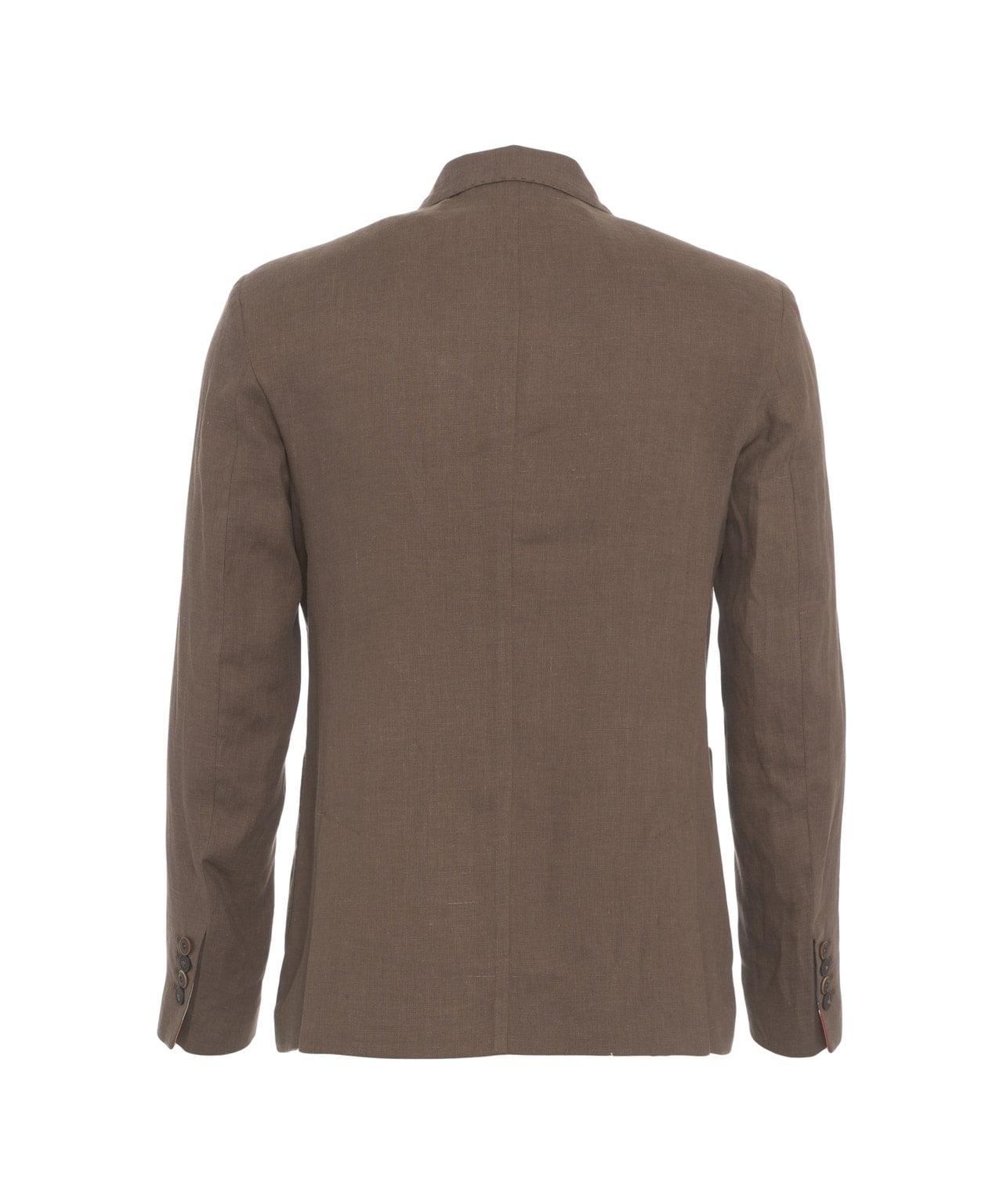 Single-breasted suit in linen Product Image