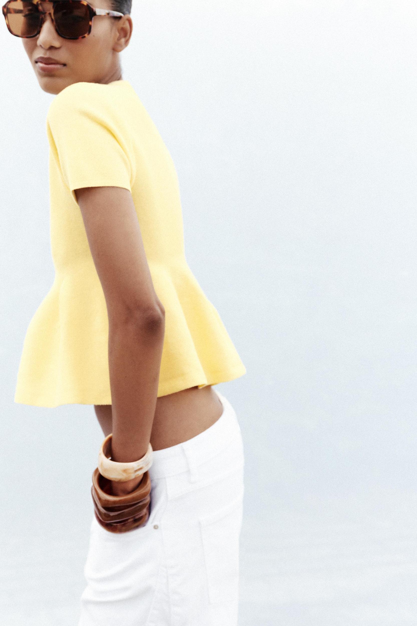 PEPLUM CARDIGAN Product Image