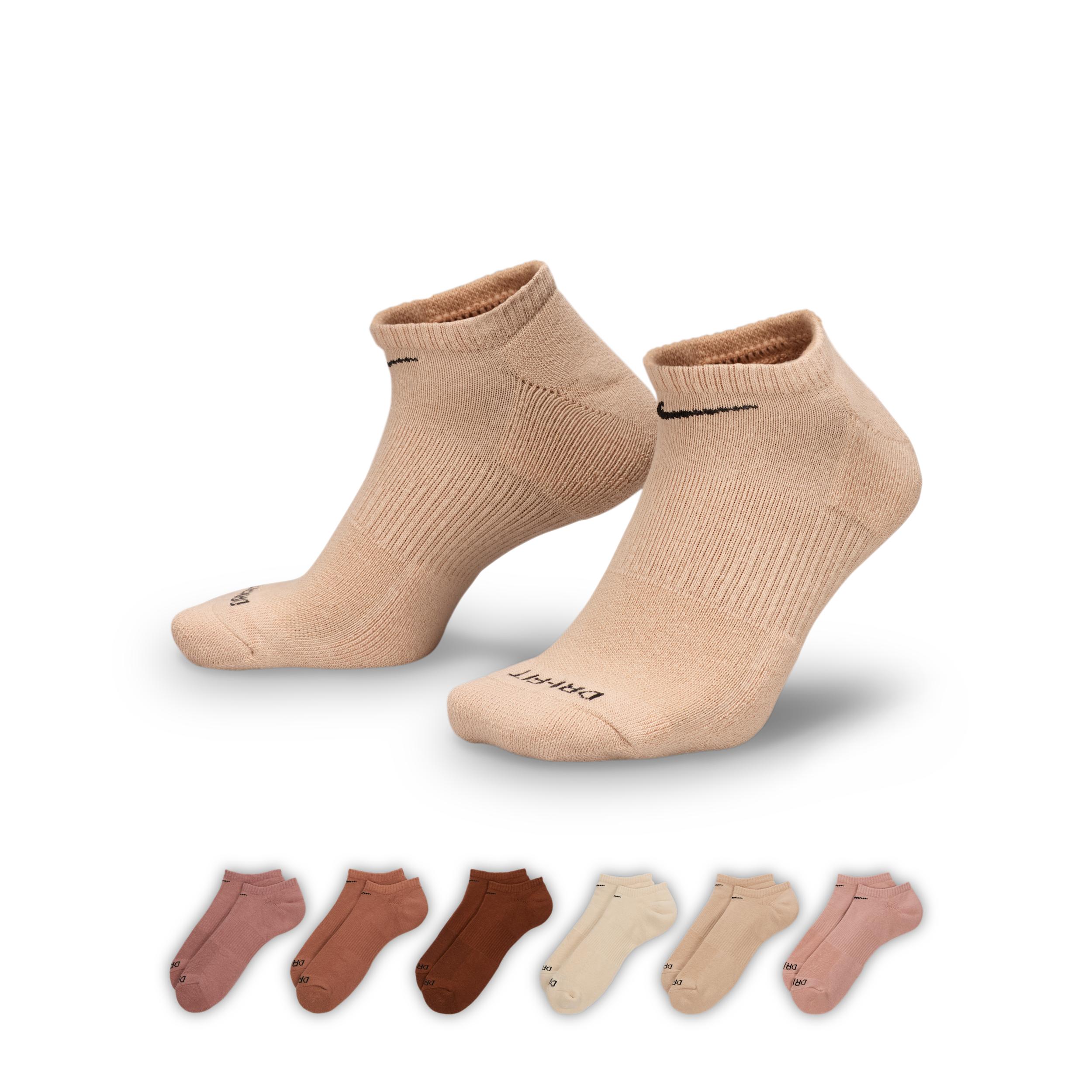 Nike Mens Everyday Plus Cushioned Training No-Show Socks (6 Pairs) | SX6898-904 Product Image