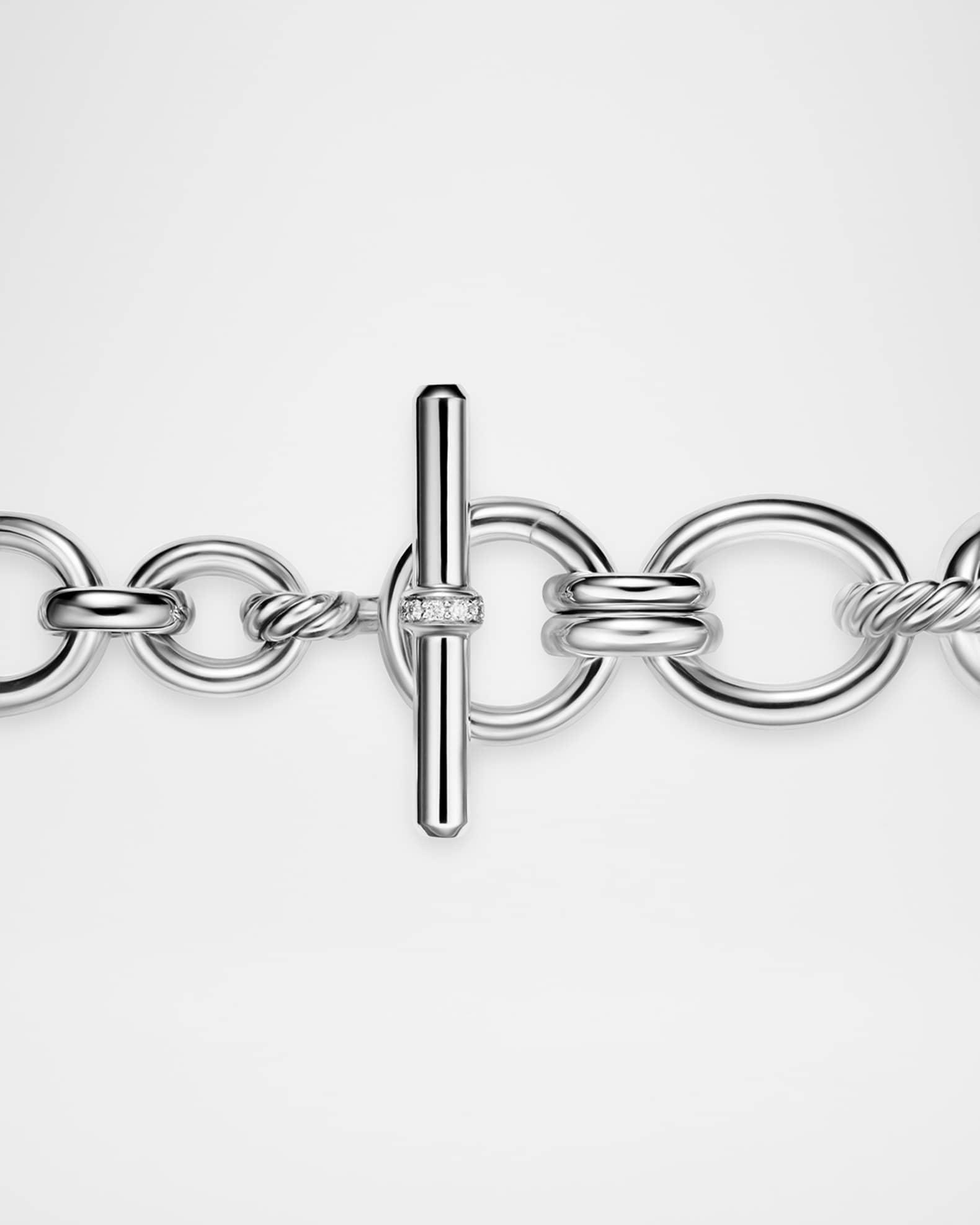 Mercer Chain Bracelet with Diamonds in Silver Product Image