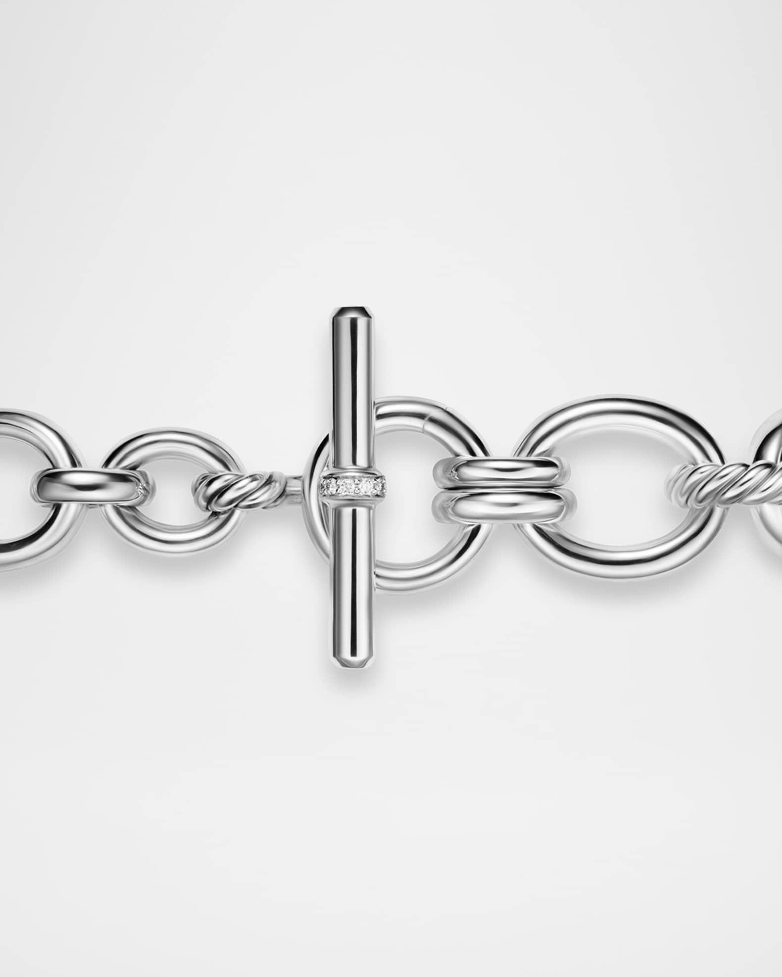 DY Mercer Triple Ring Earrings with Diamonds in 18K Gold, 35mm Product Image