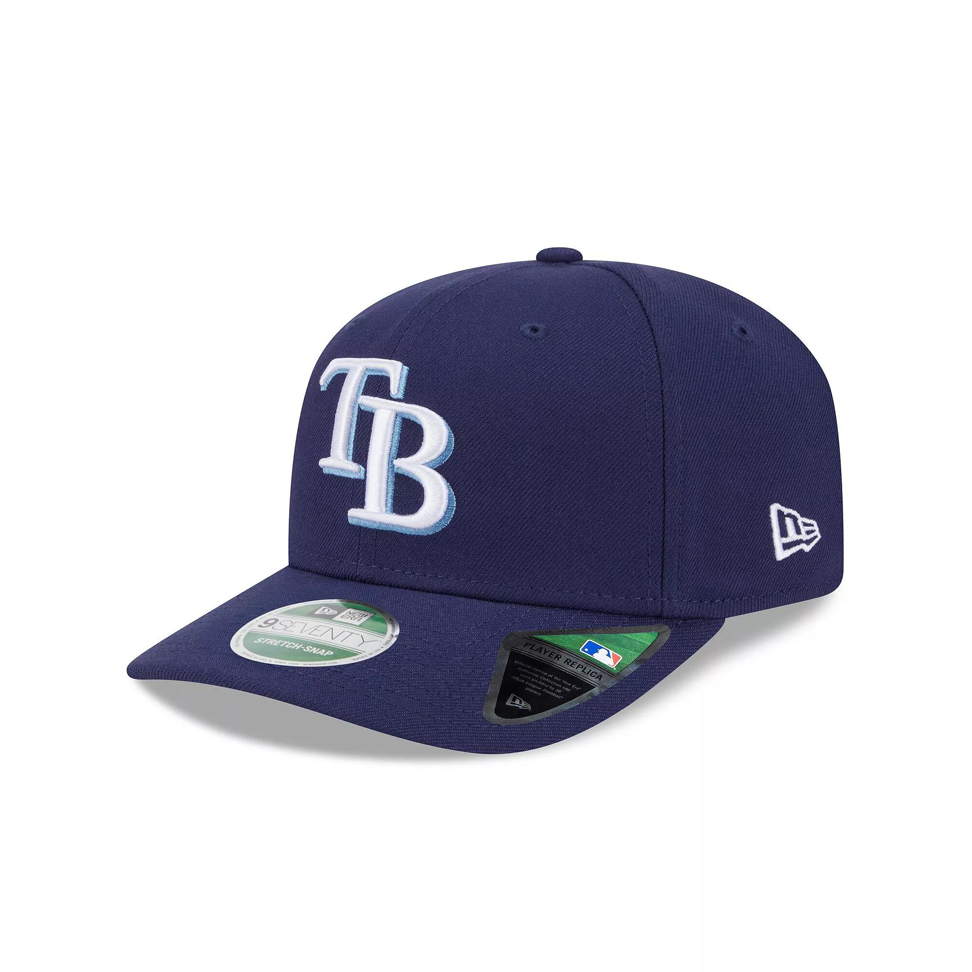Men's New Era Navy Tampa Bay Rays Player Replica 9SEVENTY Adjustable Hat, Blue Product Image