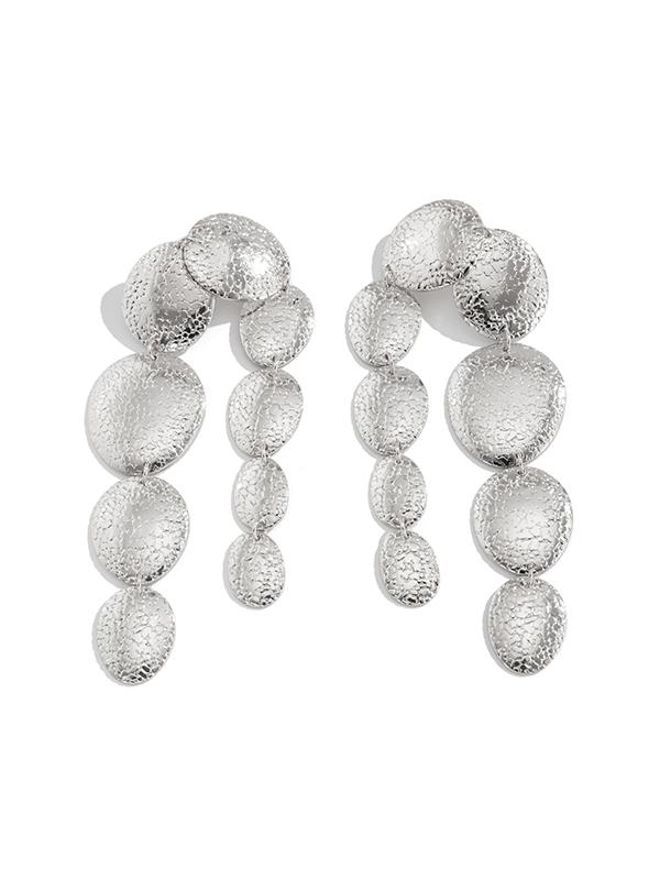 Geometric Tasseled Drop Earrings Necklaces Accessories Product Image