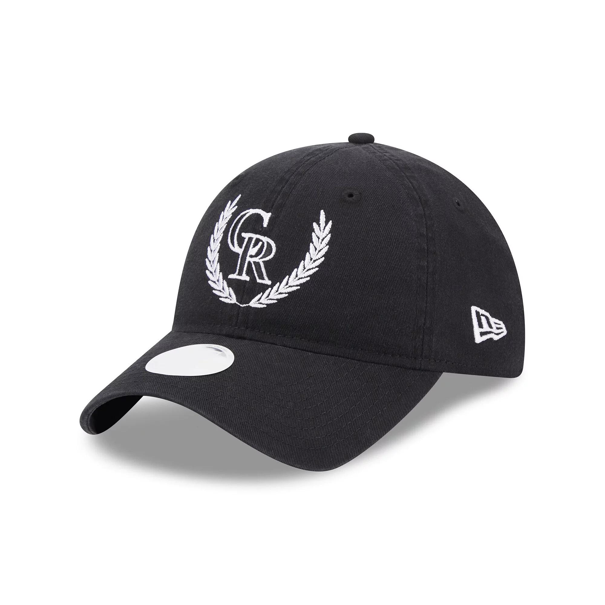 Women's New Era Black Colorado Rockies Leaves 9TWENTY Adjustable Hat Product Image
