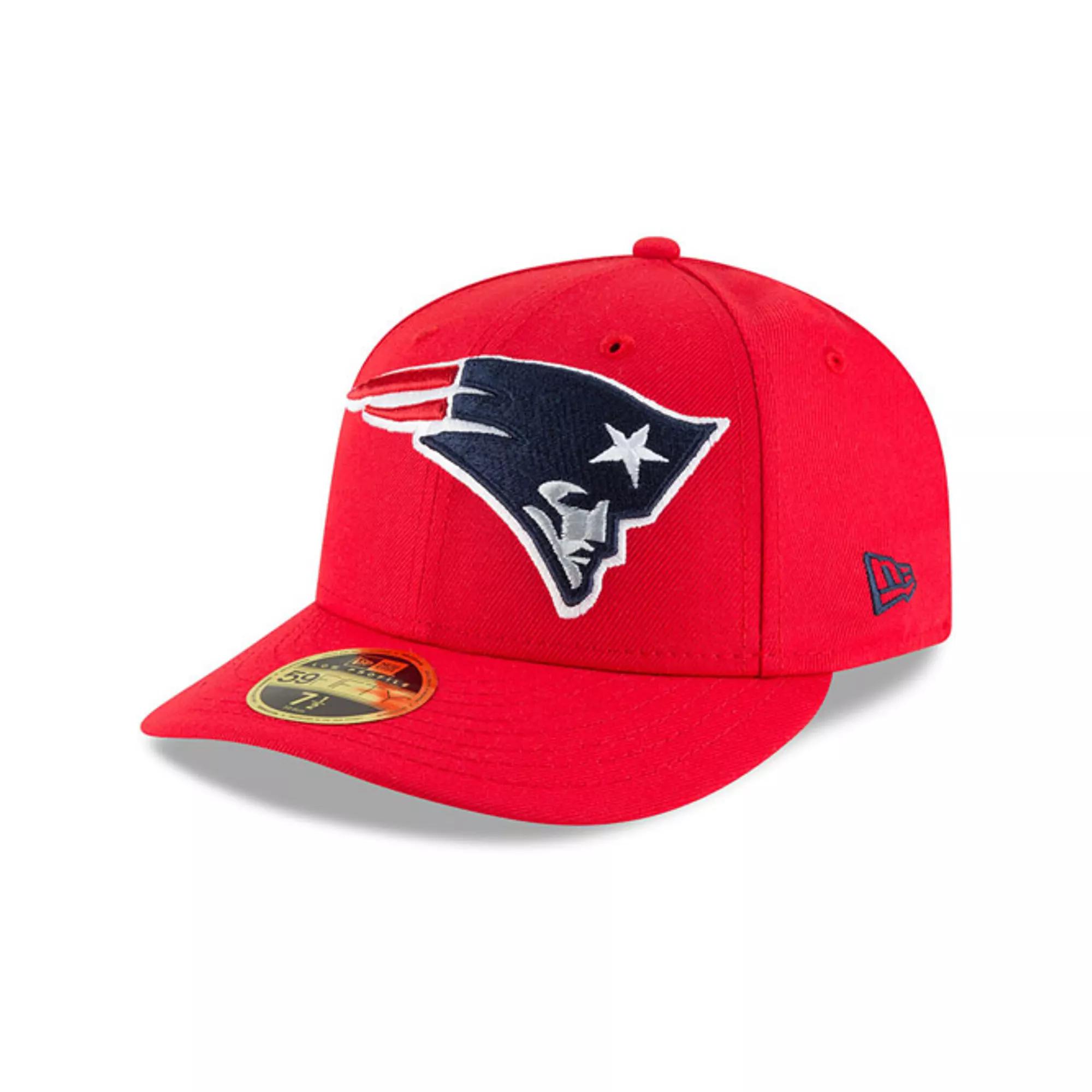 Men's New Era Red New England Patriots Omaha Low Profile 59FIFTY Fitted Hat,  Product Image