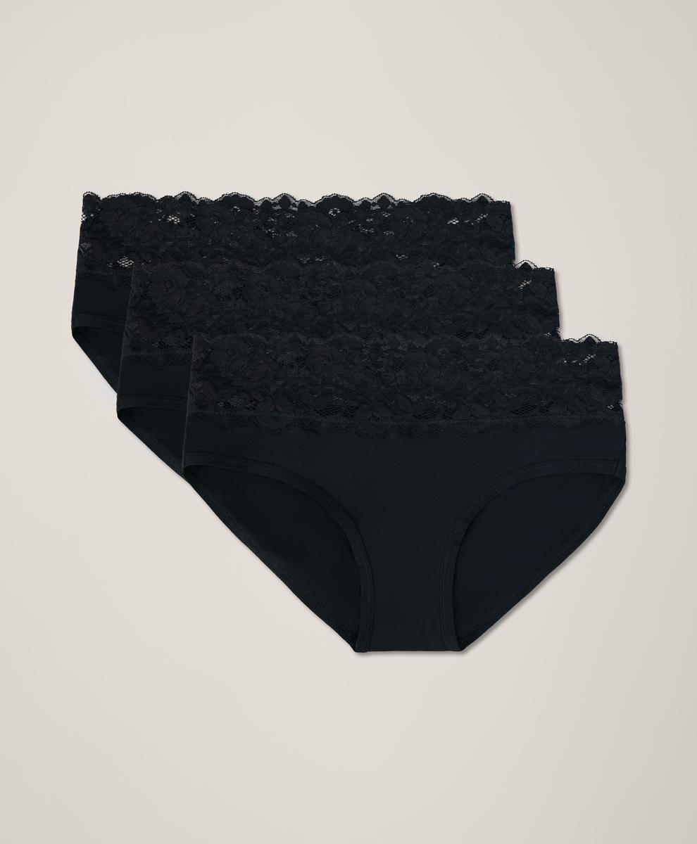 Womens Lace Waist Brief 3-Pack 3XL Product Image