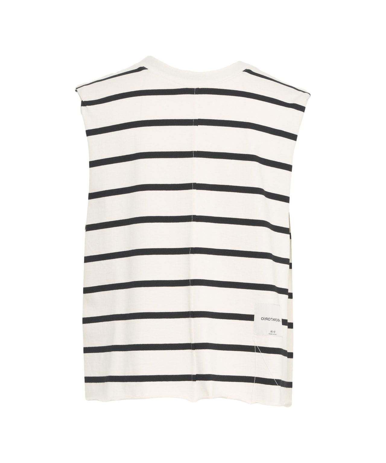Striped asymmetrical top Product Image