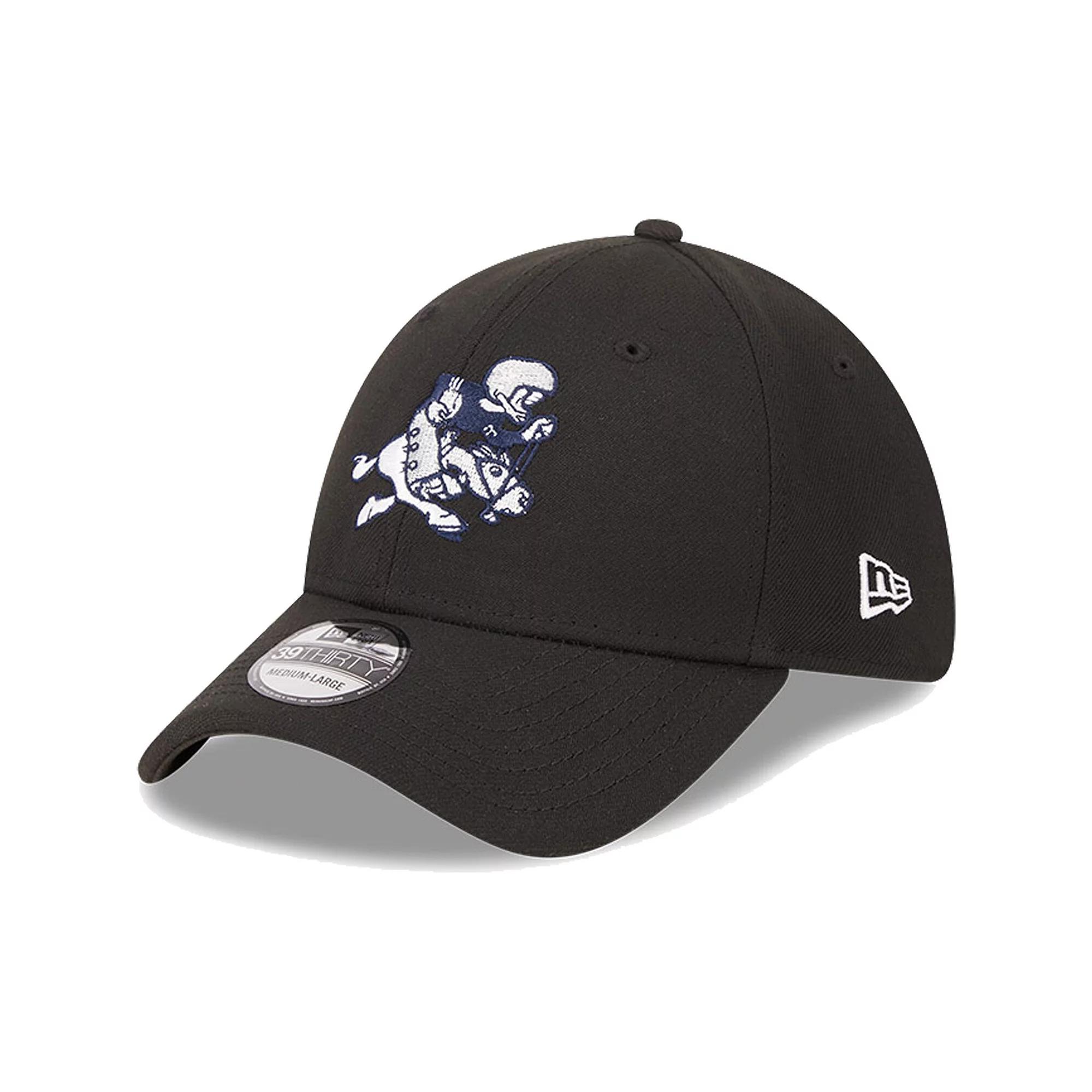 Men's New Era Black Dallas Cowboys Retro Joe Main 39THIRTY Flex Hat,  Product Image