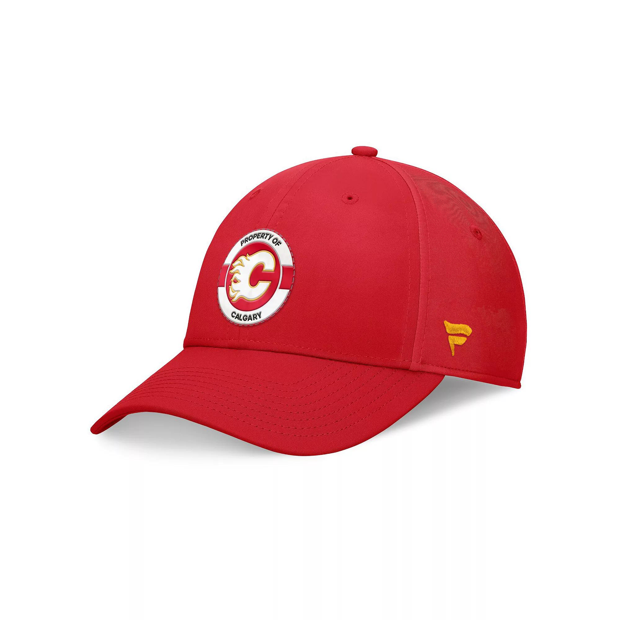 Men's Fanatics Red Calgary Flames Authentic Pro Training Camp Flex Hat,  Product Image
