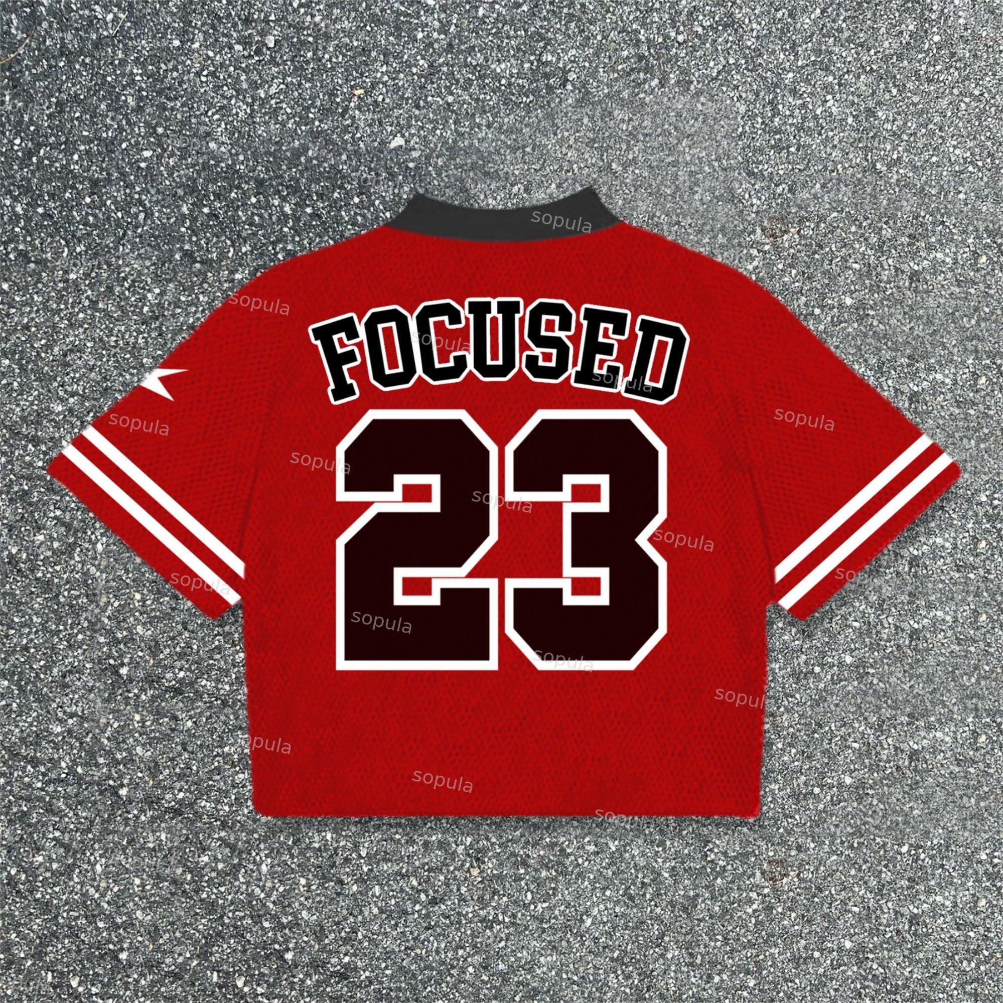 Sopula Brave No 23 Printed Blokette Blokecore V-Neck T-Shirt Product Image